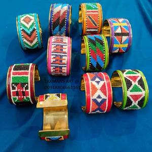 Bracelets en pierre perlée conceptions tibétaines bracelets en pierre de l'Inde bracelets de créateurs bracelets en perles de mode hippie - Product Image 1