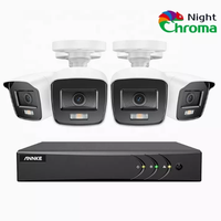 ANNKE night-chroma 8CH 5MP H.265 + système DVR 4 pièces 1080P HD extérieur étanche caméras CCTV 2mp système de caméra de sécurité à domicile