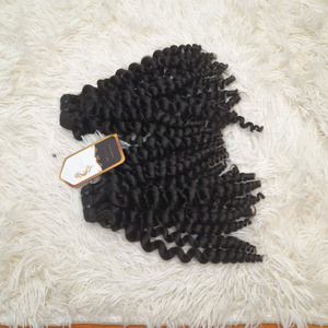 Perruque vierge de qualité européenne Extensions de cheveux Remy naturels en gros Doux Brillant Lisse 20 Pouces Machine Double Trame Tressage - Product Image 1