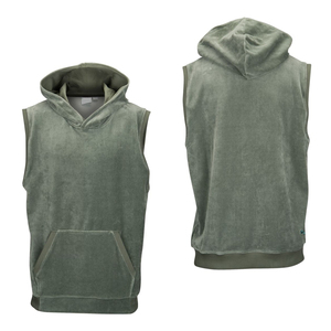 Vente en gros Sweat à capuche sans manches en polaire chaud pour hommes Pull à capuche décontracté Personnalisable Logo Design - Product Image 3