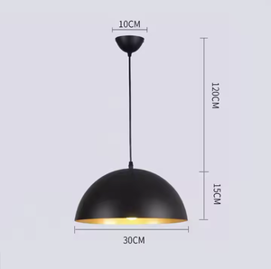 Iluminación colgante para cocina restaurante lámpara colgante de hierro negro vintage de Azora Industries - Product Image 4