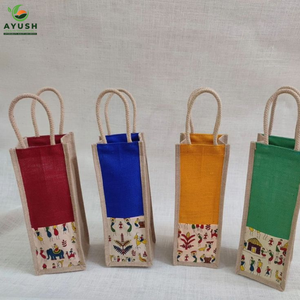 ถุงใส่ขวดมินิ ทำจากผ้าปอกระเจา 100% พร้อมตัวเลือกปรับแต่งได้สำหรับตลาดไวน์และห้างสรรพสินค้า - Product Image 4