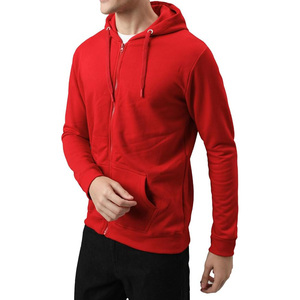 100% pour cent coton sweat à capuche à fermeture éclair sweat-shirt respirant doux pour hommes et femmes personnalisable avec logo et commandes en gros en gros - Product Image 2