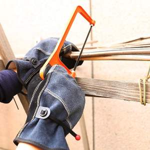 2025 Cowhide Split <b>Leather</b> Work <b>Gloves</b> with Cotton Lining Safety Utility <b>Gloves</b> for <b>Gardening</b> Construction Welding Farming - Product Image 3