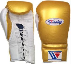 ถุงมือมวยหนังแท้คุณภาพระดับมืออาชีพสำหรับการฝึกศิลปะการต่อสู้และการออกแบบให้ชนะแบบผูกเชือก - Product Image 2