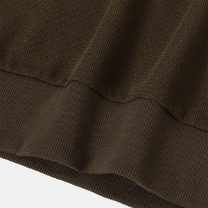 Haute qualité surdimensionné 100% coton manches longues coton hommes sweat pull personnalisé blanc col rond sweat pour hommes - Product Image 5