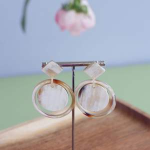 BOOST NATURAL BUFFALO antiguo pendiente de cuerno de búfalo de moda para la joyería más vendida mujeres pendiente de cuerno de diseño moderno para - Product Image 2