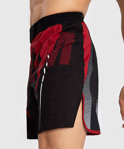 2025 Logo personnalisé Jiu Jitsu Fight Shorts MMA UFC Grappling Wear en Spandex Noir Rouge Couleur - Product Image 3