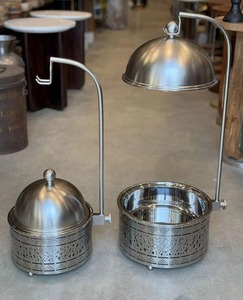 Hot Pot modernisé Cuisine Restaurants Vaisselle Service des aliments Pots Arabe Hot Pot En Acier Inoxydable Réchauffeur De Nourriture Casserole - Product Image 6