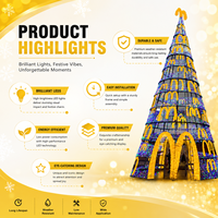 Décoration de Noël géante personnalisée, imperméable, à LED, pour l'extérieur, pour les centres commerciaux, les plazas, les festivals