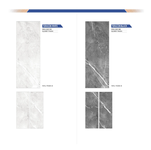 Carreaux de sol en céramique de luxe pour salon de villa, brillants, 600x1200 mm, carreaux de porcelaine modernes, épaisseur 8 mm, <0,5 % d'eau - Product Image 1