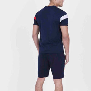 Conjuntos de 2 Piezas de Ropa Deportiva para Hombre con Logotipo Personalizado, Camisetas de Manga Corta con Estampado de Tinta + Pantalones Cortos, Trajes Deportivos Casuales para Hombre - Product Image 2