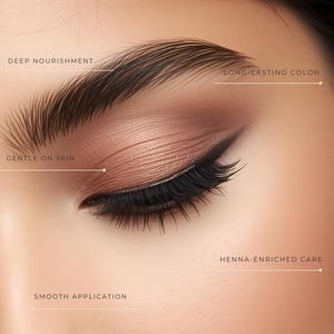 Teinture pour sourcils semi-permanente de haute qualité, imperméable, sans ammoniaque, double tête, gel poudre, formule minérale, maquillage durable pour les sourcils - Product Image 3