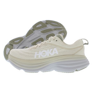 Chaussures HOKA Bondi 8 pour hommes, couleur : lait d'avoine/orge, 100% authentiques - Product Image 1