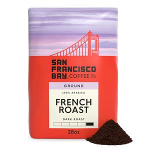 Café moulu de la baie de San Francisco, torréfaction française (sac de 28 oz), café torréfié foncé - Product Image 1