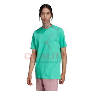 T-shirt en coton pour hommes à manches courtes col rond matériau respirant confortable coupe décontractée parfait pour la salle de sport se prélasser voyage à vendre - Product Image 1