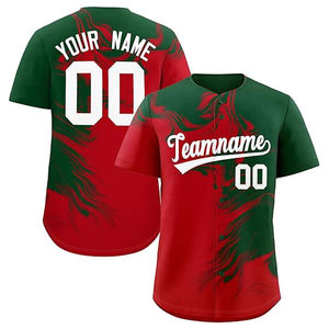 Camiseta de Béisbol Sublimada Personalizada para Hombre y Mujer, Moda, Media Manga, Cuello en V, Ropa de Softbol, 100% Poliéster, Secado Rápido, Transpirable - Product Image 4