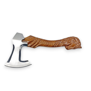 Hache de bûcheron nordique industrielle en acier à haute teneur en carbone, hache pour le travail du bois, fourreau en cuir, OEM/ODM, hache artisanale personnalisée - Product Image 2