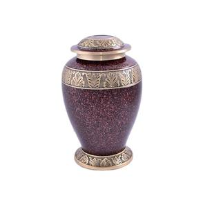 Urna Funeraria de Metal con Acabado de Piedra Premium para Cenizas de Adultos, Estilo Granito Marrón, Urna Conmemorativa, Urna de Cremación para Adultos, Venta al por Mayor. - Product Image 4