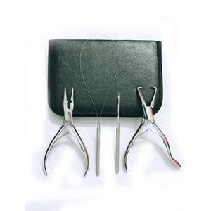 Vente chaude 3 pièces Kit d'extension de cheveux manuel de haute qualité pinces en acier inoxydable de qualité chirurgicale outils colle cheveux de qualité supérieure - Product Image 3