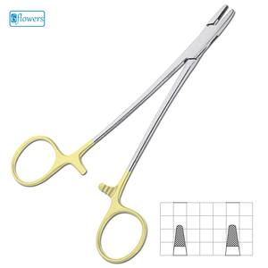 Portaagujas de acero inoxidable Manual para instrumentos quirúrgicos, tornadores de alambre, TC - Product Image 1