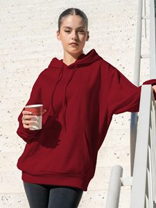 Femmes ample décontracté imprimé à capuche à manches longues personnalisé dames sweat uni sweats à capuche - Product Image 2
