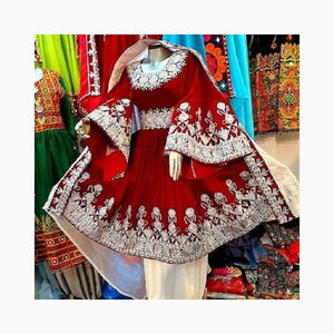 Vestido Vintage Afgano Kuchi - Vestido Tribal con Cuentas y Borlas de Monedas - Vestido Tradicional Balochi Indio Kuchi - Product Image 6