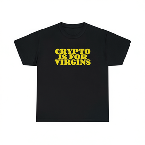 Camiseta Crypto Is For Virgins de manga corta con cuello redondo, unisex, para adultos, regalo promocional - Product Image 3