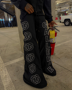 ชุดวอร์มผ้าคอตตอนสำหรับผู้ชายชุดวอร์มผ้าคอตตอนซักลายกรดพลอยเทียมสำหรับผู้ชาย - Product Image 3