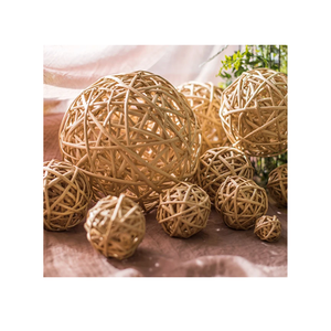 ลูกบอลหวายธรรมชาติสำหรับนกแก้วหมูของเล่นแทะหญ้าสานวิลโลว์บอล - Product Image 1