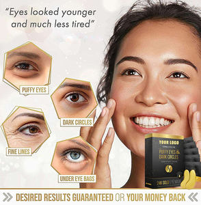 Private Label Puffy Olhos Solução Rugas Removedor Anti Envelhecimento <span class=keywords><strong>Eye</strong></span> <span class=keywords><strong>Patch</strong></span> 24K Gold Collagen <span class=keywords><strong>Eye</strong></span> Mask - Product Image 3