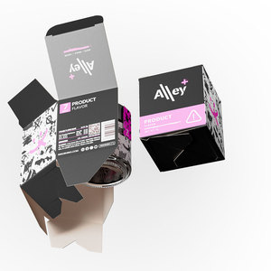 Boîte Pliable Impression Logo Avec Verrouillage Automatique Pour Pots 3.5g 7g 14g 28g - Product Image 5