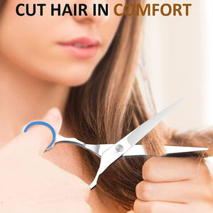 Ciseaux à cheveux professionnels, ciseaux à cheveux 5,5 - Lames rasoir, outils de coupe de cheveux durables - Ciseaux de barbier faits à la main - Product Image 5