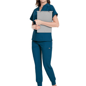 Vente en gros Ensemble de gommages médicaux Grande taille Infirmière de marque privée Meilleure qualité pour femmes Uniforme de gommage médical Infirmière - Product Image 2