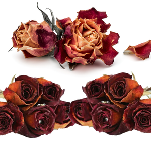 Whole <b>Dried</b> Red Rose Flower | Aromatic Red <b>Petals</b> for Candle Decor - Product Image 1