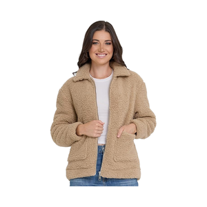 Abrigo de Invierno de Piel Sintética Extra Grande para Mujer, Chaqueta Cálida de Forro Polar de Borrego de Talla Grande - Product Image 1