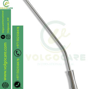 2024 Frazier Canule d'aspiration et tube d'aspiration mastoïdien coudé 7 pouces 18cm Pointe d'aspiration pour ENT Neuro General Gynae - Product Image 4