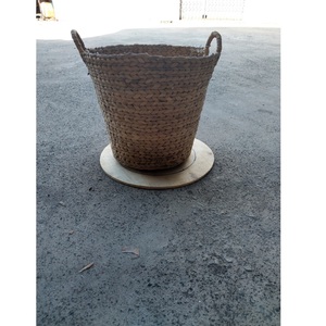 Panier de rangement écologique avec yeux Design vintage Jacinthe d'eau multifonctionnelle Flexible jaune foncé Paniers naturels OEM 47 - Product Image 2