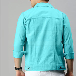 INDEX SPORTSWEAR Fabrication en usine Nouvelle arrivée Veste en jean à manches longues pour homme 100% coton Coupe-vent Personnalisé Vente en gros - Product Image 3