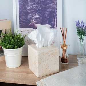 Boîte à mouchoirs en résine incrustée d'os décorative avec incrustation de MOP pour la maison fait à la main nouvel article incrustation d'os et conception en bois meilleure qualité - Product Image 3