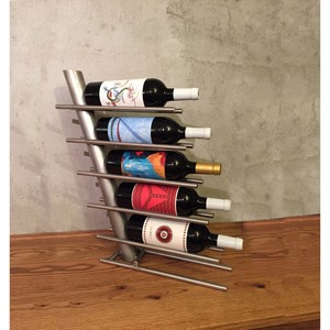 Porte-bouteilles de vin en métal unique pour table, 6 bouteilles, pour bar et hôtels, rangement pour whisky et bière, accessoires de bar magnifiques - Product Image 6
