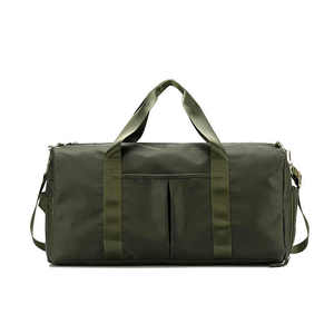 กระเป๋าเดินทางโพลีเอสเตอร์แบบพกพากันน้ำพิมพ์โลโก้ได้กำหนดเองกระเป๋าดัฟเฟิลสำหรับฝึกเล่นกีฬายิม - Product Image 3