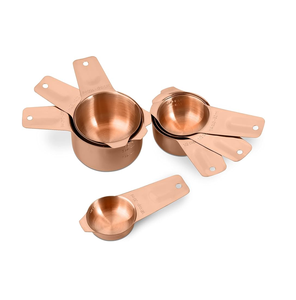 Cuchara medidora de cobre hecha a mano personalizada para ingredientes secos/líquidos/herramientas de cocina y horneado mejor diseñador - Product Image 2