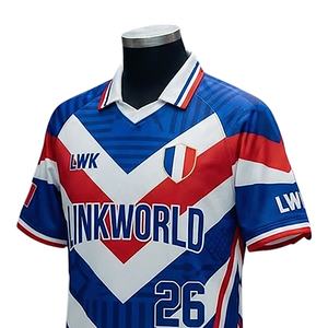 เสื้อทีมคริกเก็ตดีไซน์ใหม่ปี 2026 ขายส่ง เสื้อยืดกีฬาแบบถัก ระบายอากาศ แห้งเร็ว สำหรับทุกเพศ  รับผลิตตามสั่ง - Product Image 4