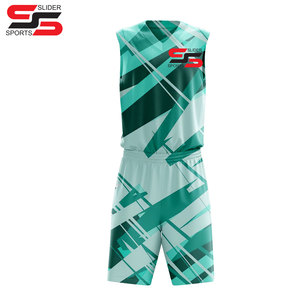 Camiseta de baloncesto personalizada OEM y uniforme de equipo de baloncesto impreso por sublimación corta Kit de entrenamiento de calentamiento de baloncesto completo - Product Image 4