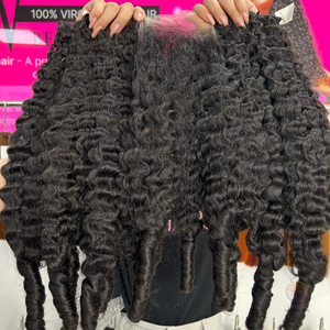 ผมคนเวียดนามเรียนต30 30 30 30นิ้วพร้อมผมลอนขนาด5คูณ5 22นิ้ว - Product Image 6