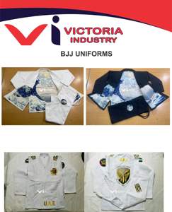 Jiu jitsu Gi 100% algodón profesionales BJJ uniforme peso ligero Kimonos Gis parches bordados Gis - Product Image 3