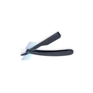 Afeitadora Manual OEM ODM de etiqueta privada, maquinilla de afeitar profesional de peluquero, maquinilla de afeitar plegable de borde recto para peluquería con mango de madera - Product Image 2