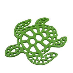 Tortue décorative murale en aluminium couleur bleu clair brillant décorations Design américain pour la maison Arts muraux pour la décoration du salon - Product Image 1