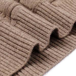 Suéter de punto cálido para Otoño e Invierno para hombre, sudadera con parche de cuello alto a la moda, ropa de calle, Sudadera con capucha, suéter informal para hombre - Product Image 4